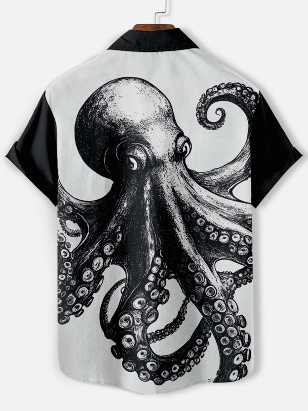 Men's Marine Life Graphic Short Sleeve Shirt