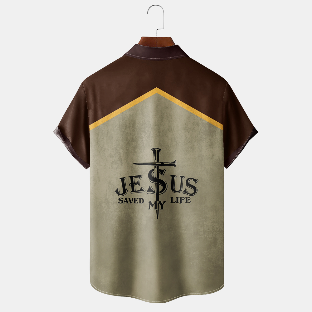 MEN'S MEMORIAL DAY FAITH PRINT SHORT SLEEVE SHIRT