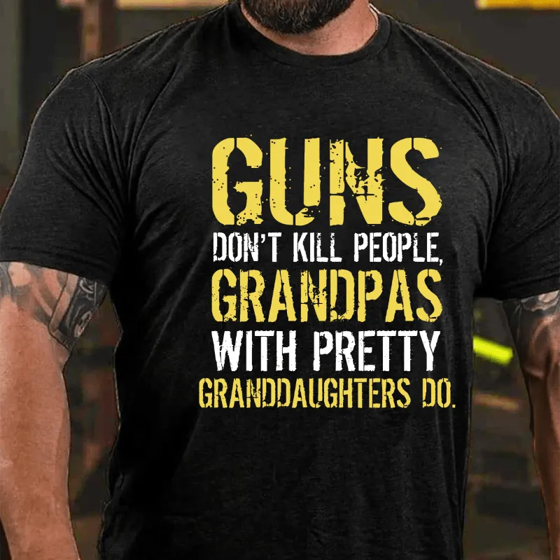 Men's Slogan Text Short Sleeve Round Neck T-Shirt