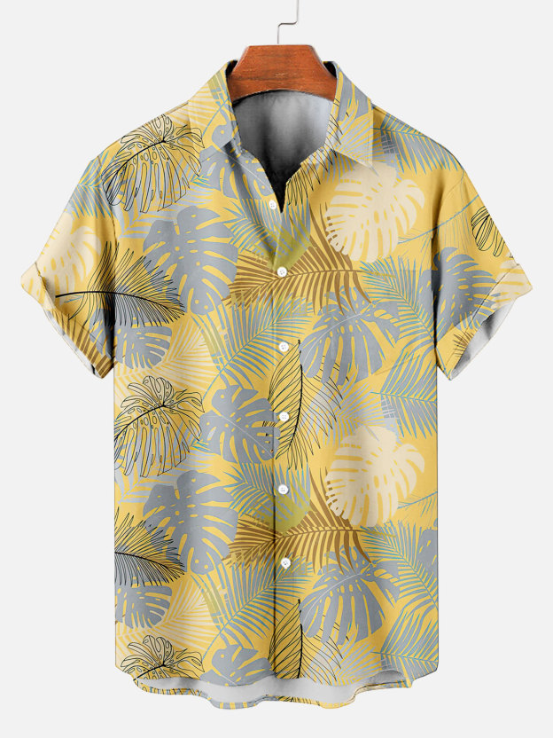 Men's Short Refreshing elegant hawaii Sleeve Shirt