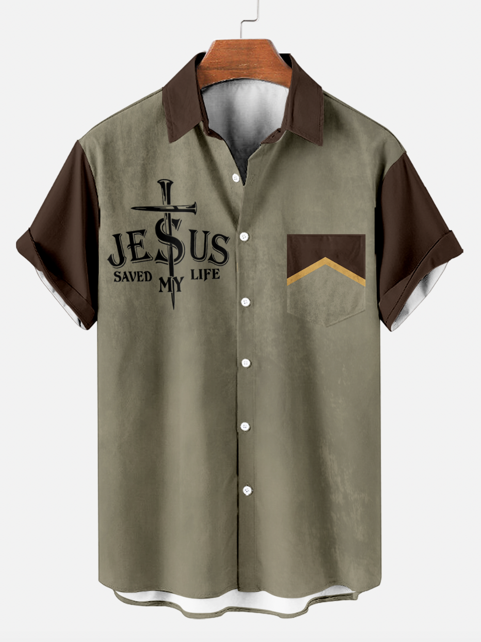 MEN'S MEMORIAL DAY FAITH PRINT SHORT SLEEVE SHIRT