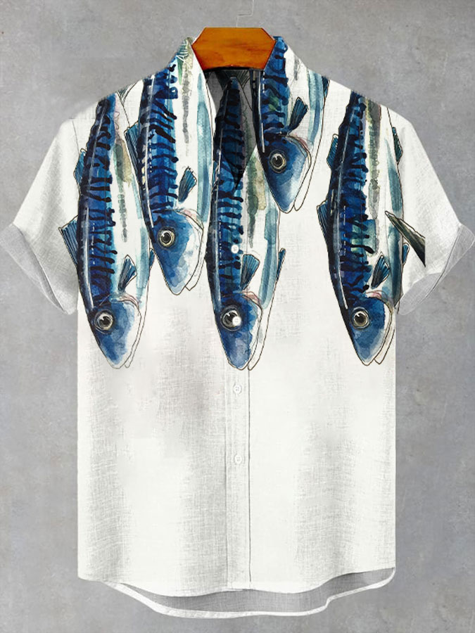 Ocean Creature Graphic Short Sleeve Shirt