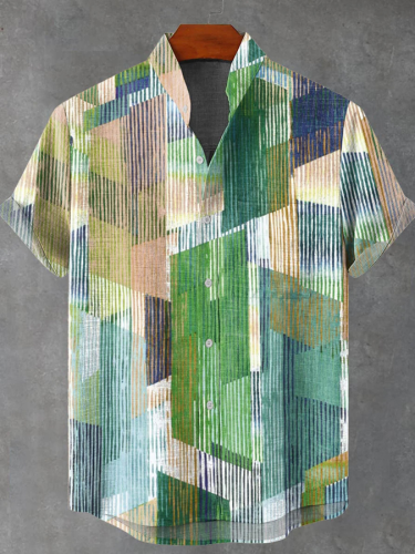 Men's Graffiti Art Casual Graphic Print Short Sleeve Shirt