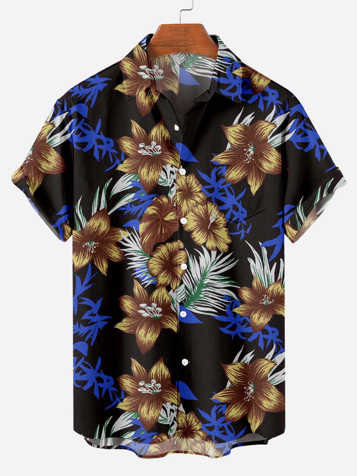 Vespera Tropical Print Shirt