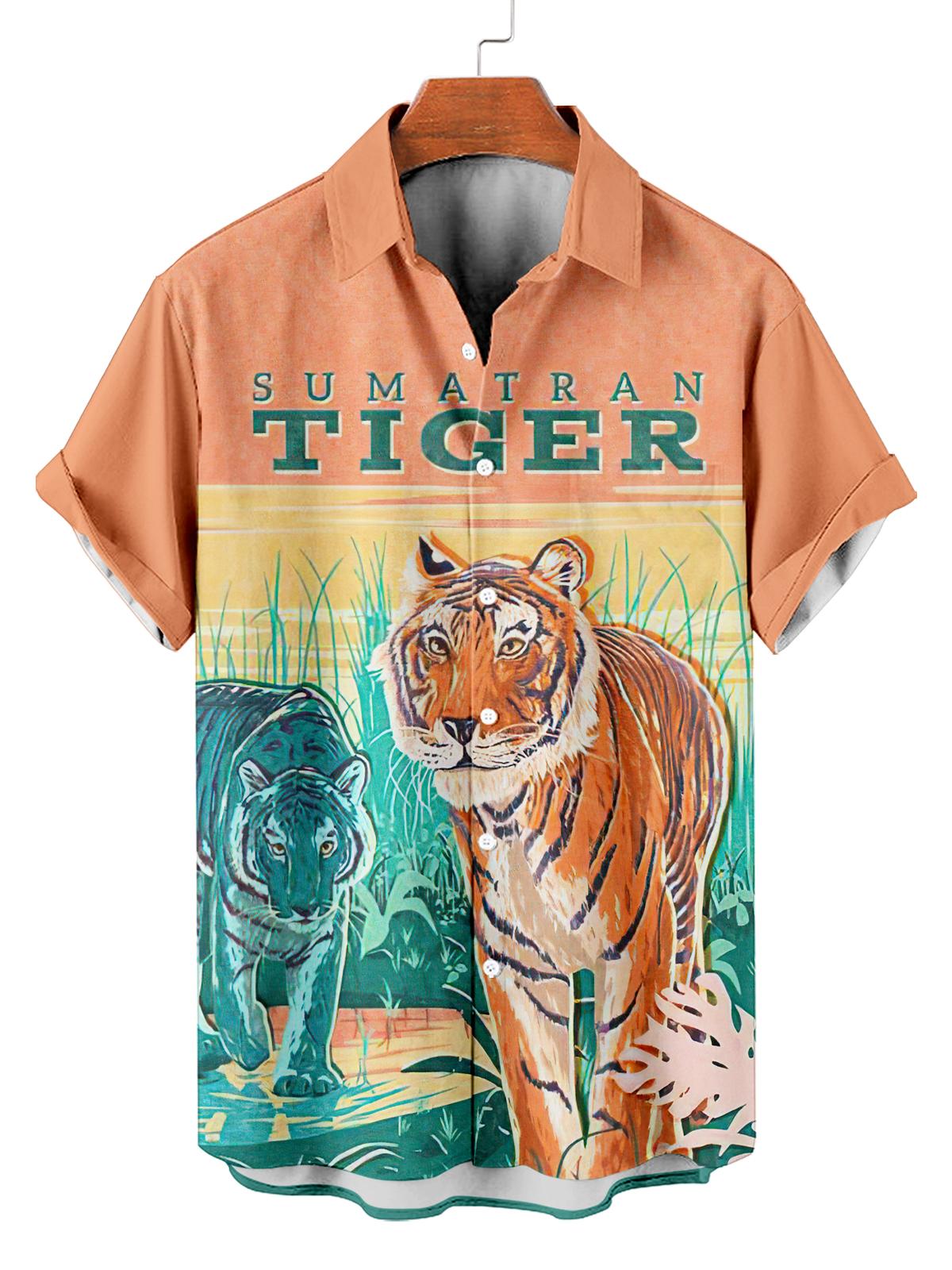 Vintage Magazine pattern short sleeved shirt