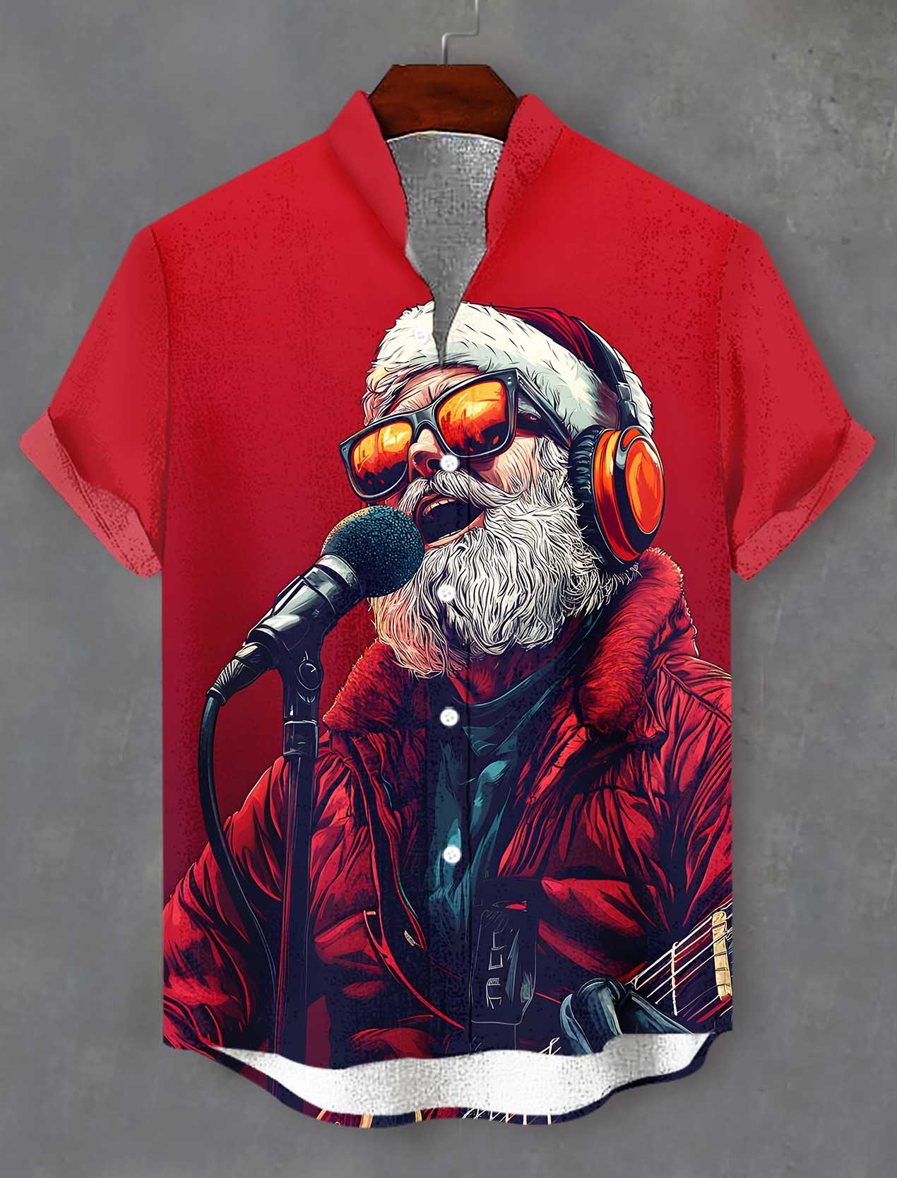 Men's Christmas Graphic Short Sleeve Shirt