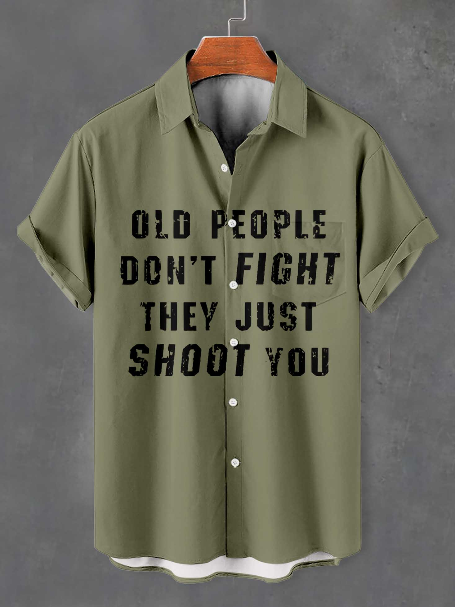 Men's Fun Cartoon Graphic Short Sleeve Shirt