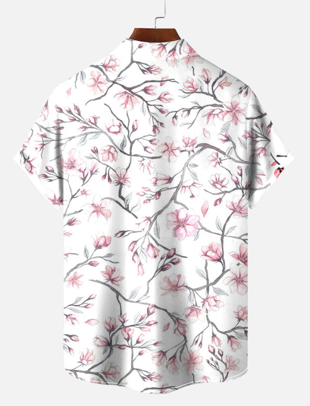 Men's Short Refreshing elegant hawaii Sleeve Shirt 