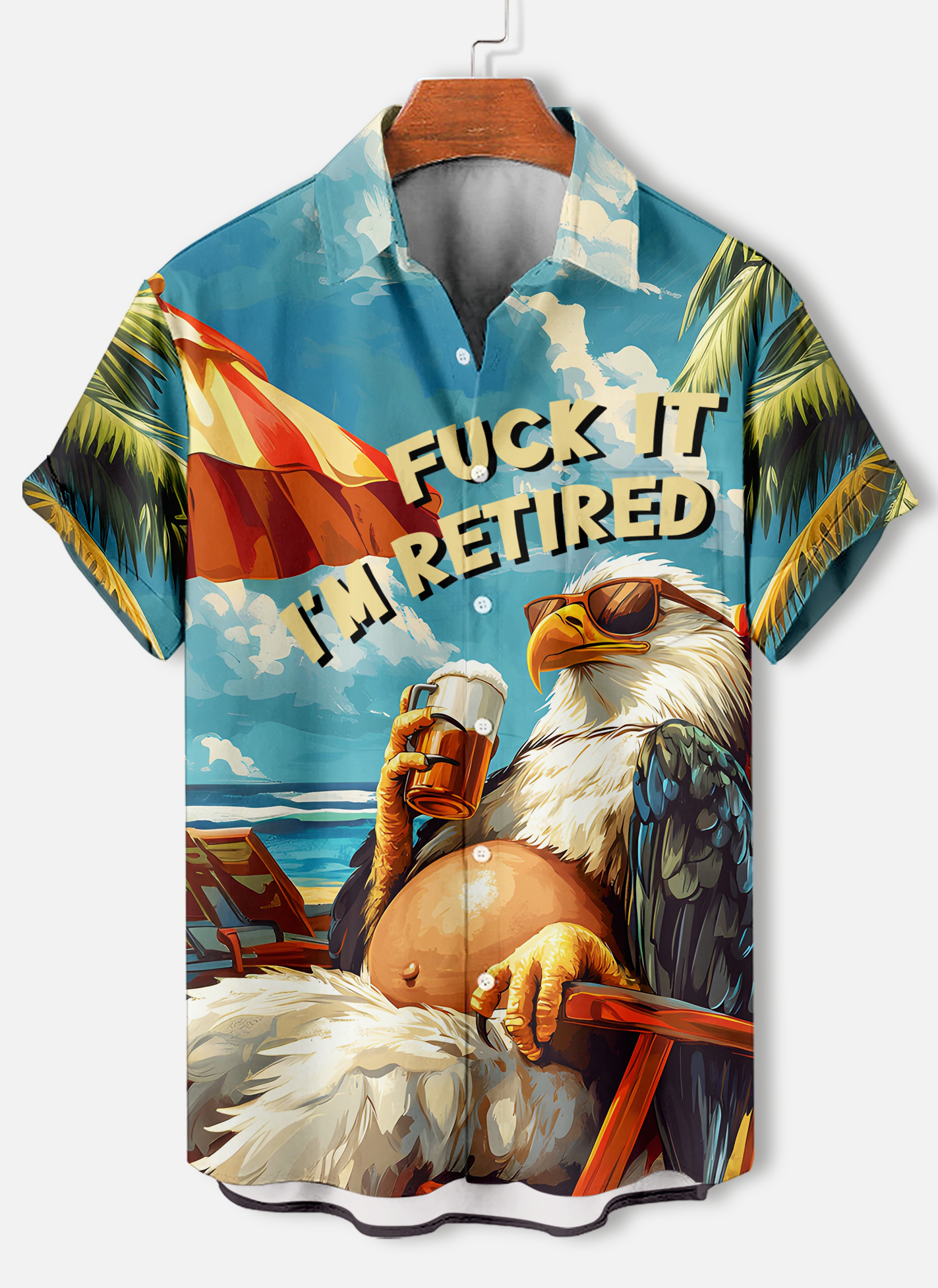 Men's Short Refreshing elegant hawaii Sleeve Shirt