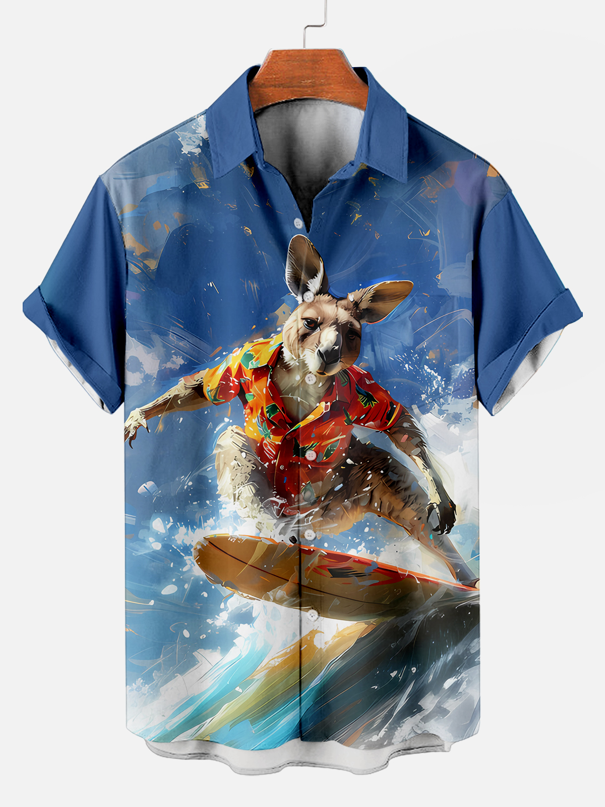 Hawaii Fashion Animal Graphic Short Sleeve Shirt