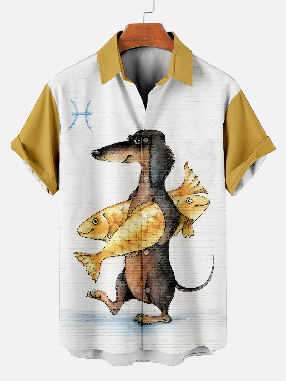 Retro Fun Pattern Short Sleeve Shirt