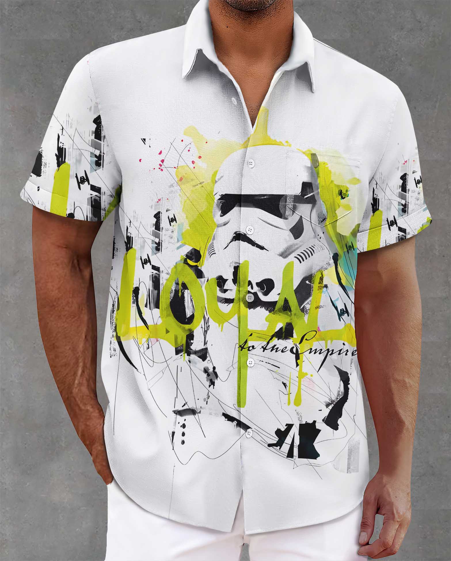 [Copy]Men's Vintage Witch Oil Painting Art Halloween Short Sleeve Shirt