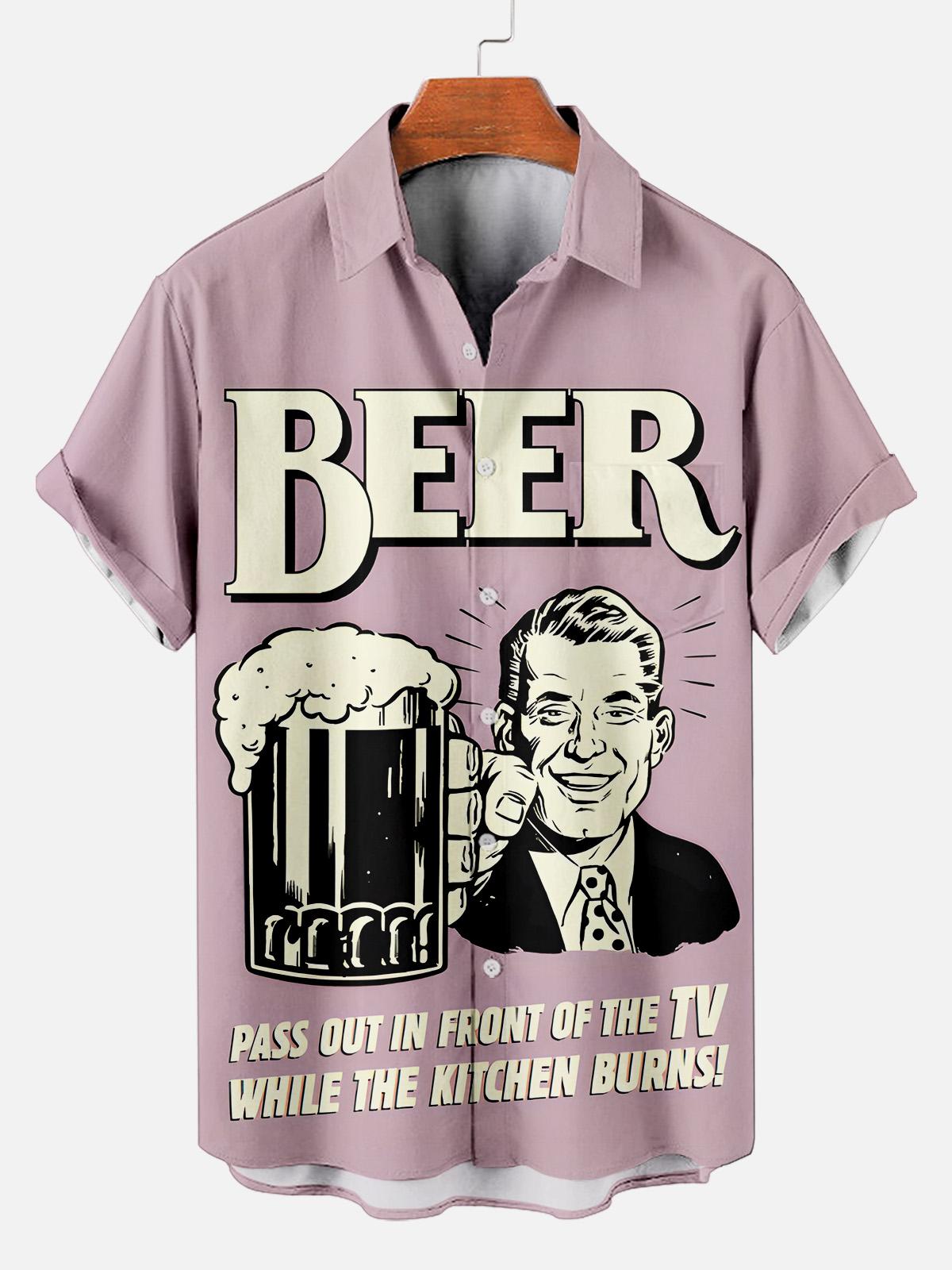 Men's Fun Slogan Short Sleeve Shirt