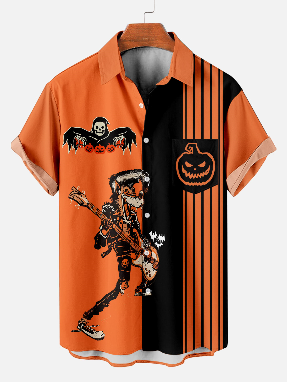 Men's Halloween Graphic Short Sleeve Shirt