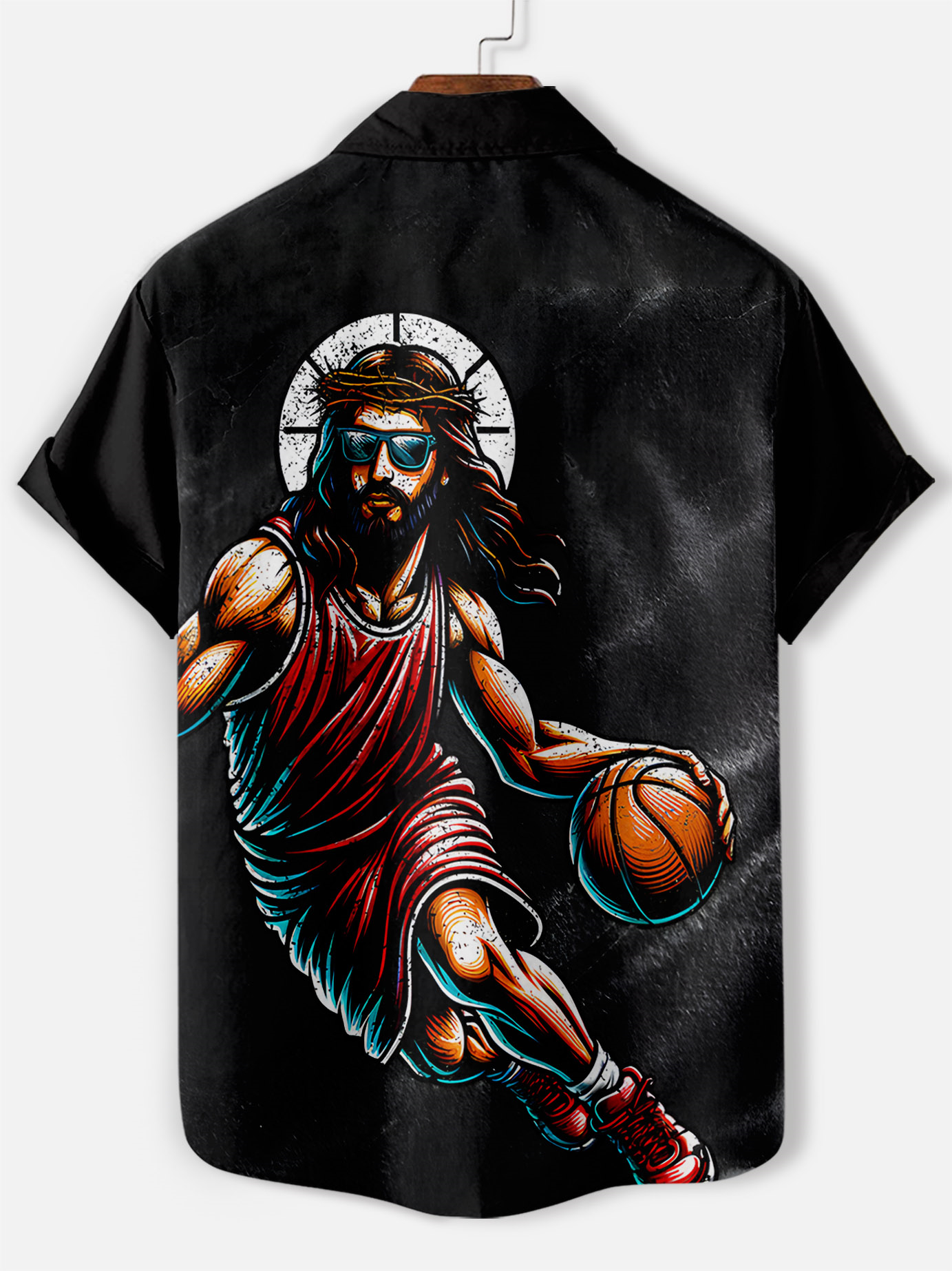 Men's Faith Jesus Graphic Illustration Short Sleeve Shirt