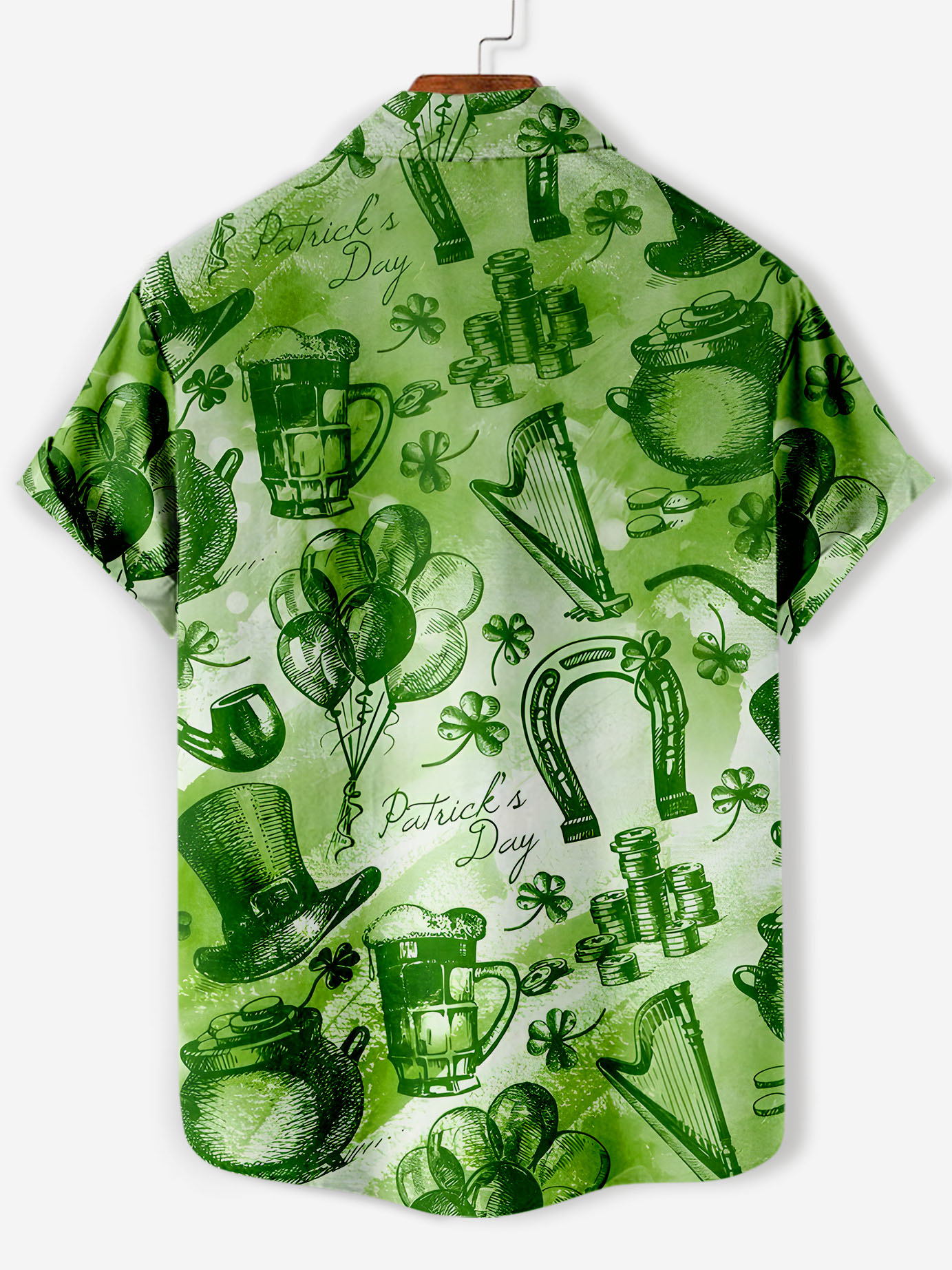 Men's St. Patrick's Day Themed Short Sleeve Shirt