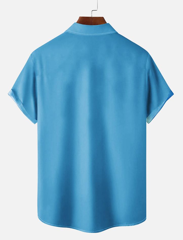 Classic Cartoon pattern short sleeved shirt