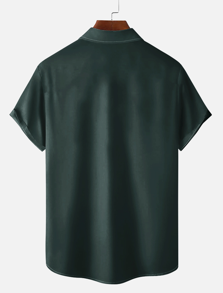 Retro Animal Motion Graphic Short Sleeve Shirt