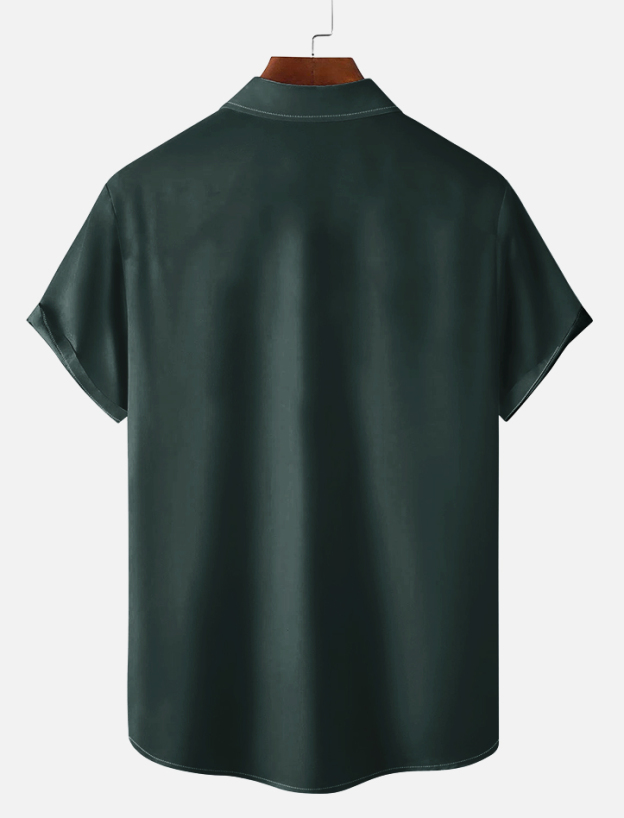 Retro Animal Motion Graphic Short Sleeve Shirt