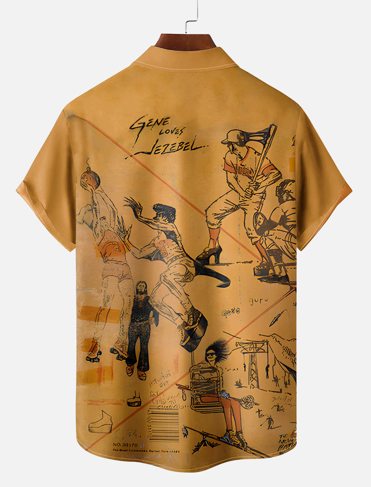 Pop Culture 70's-80s Men's Nostalgia Shirt