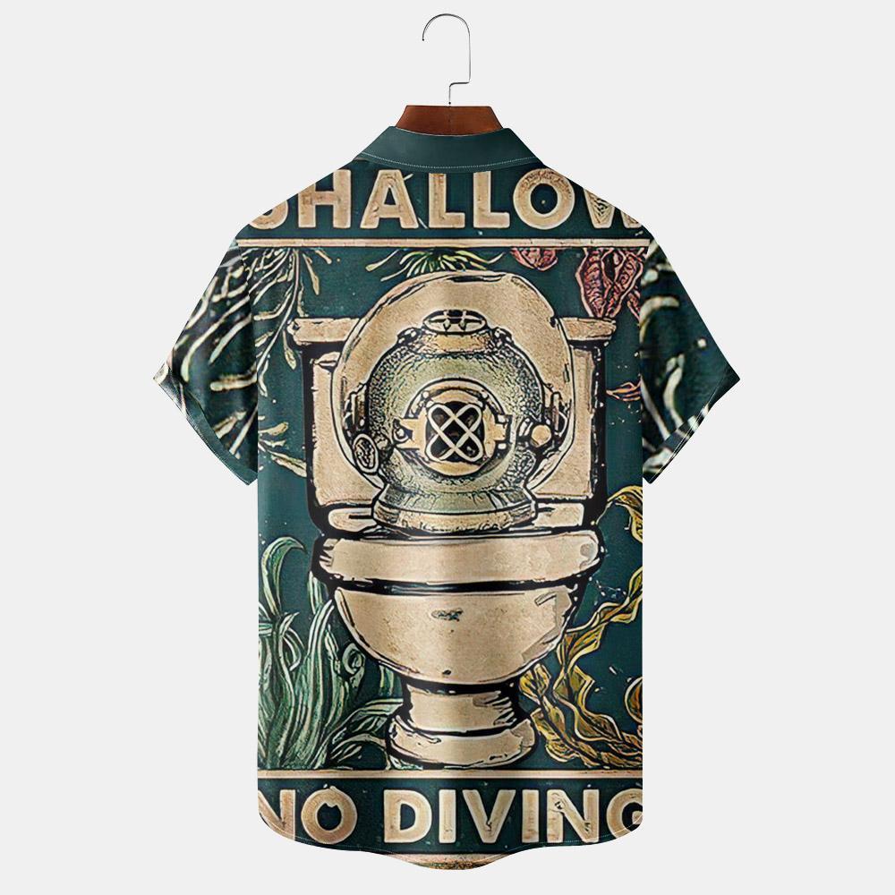 Vintage Magazine pattern short sleeved shirt