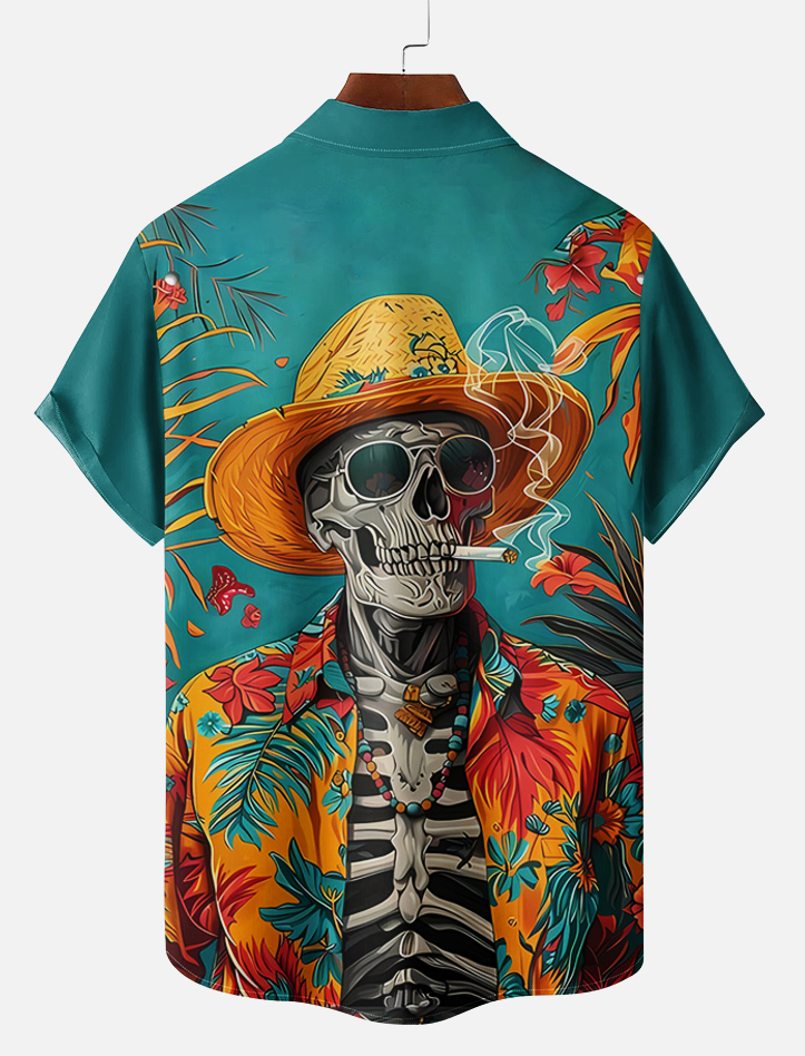 Men's Day of the Dead Graphic Short Sleeve Shirt