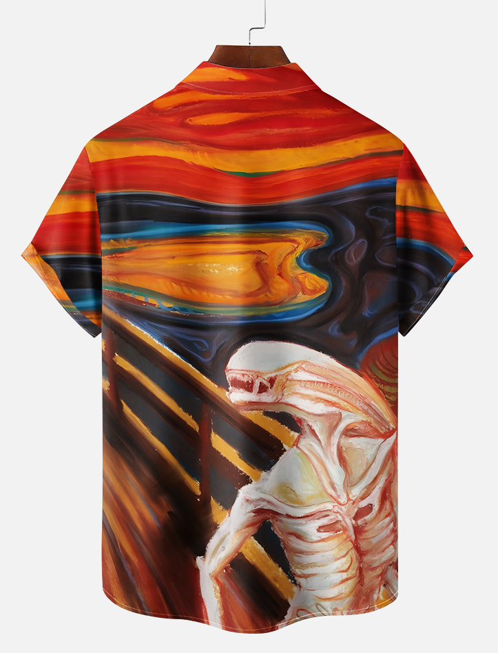 Men's Classic Movie Graphic Short Sleeve Shirt