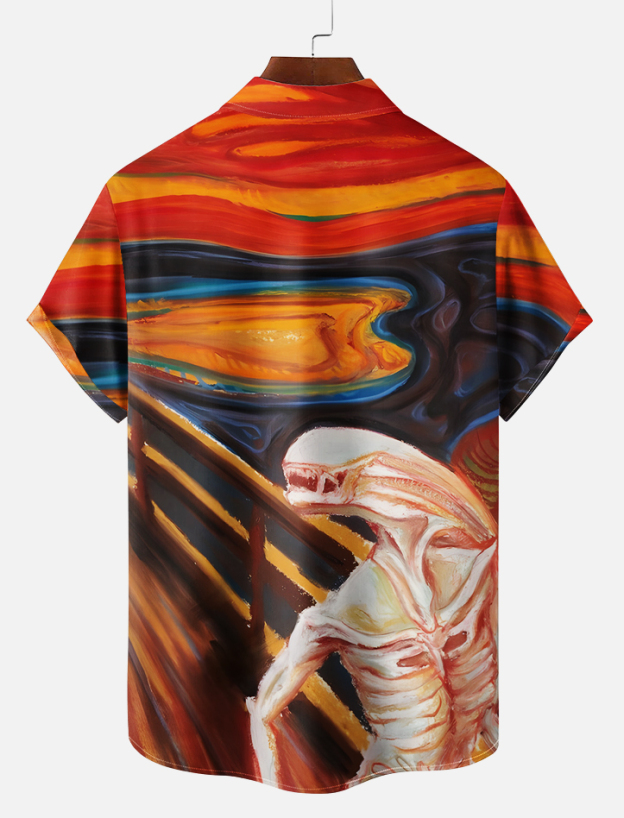 Men's Classic Movie Graphic Short Sleeve Shirt