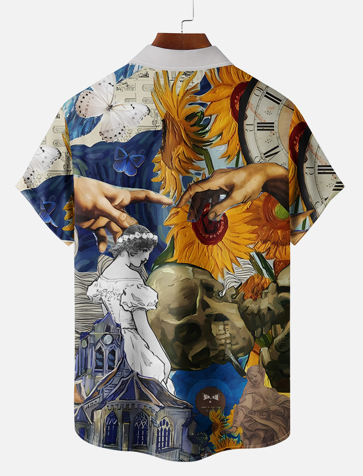 Men's Art Illustration Short Sleeve Shirt