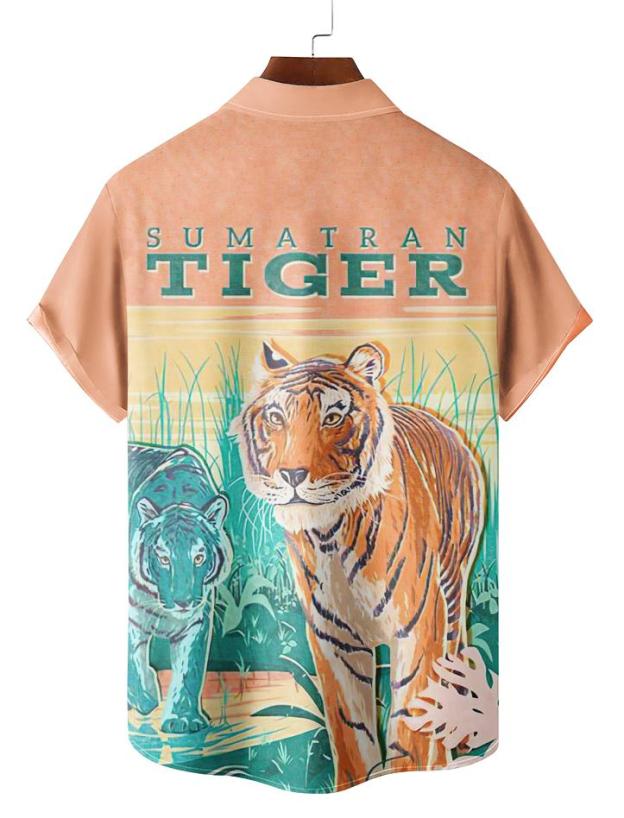 Vintage Magazine pattern short sleeved shirt