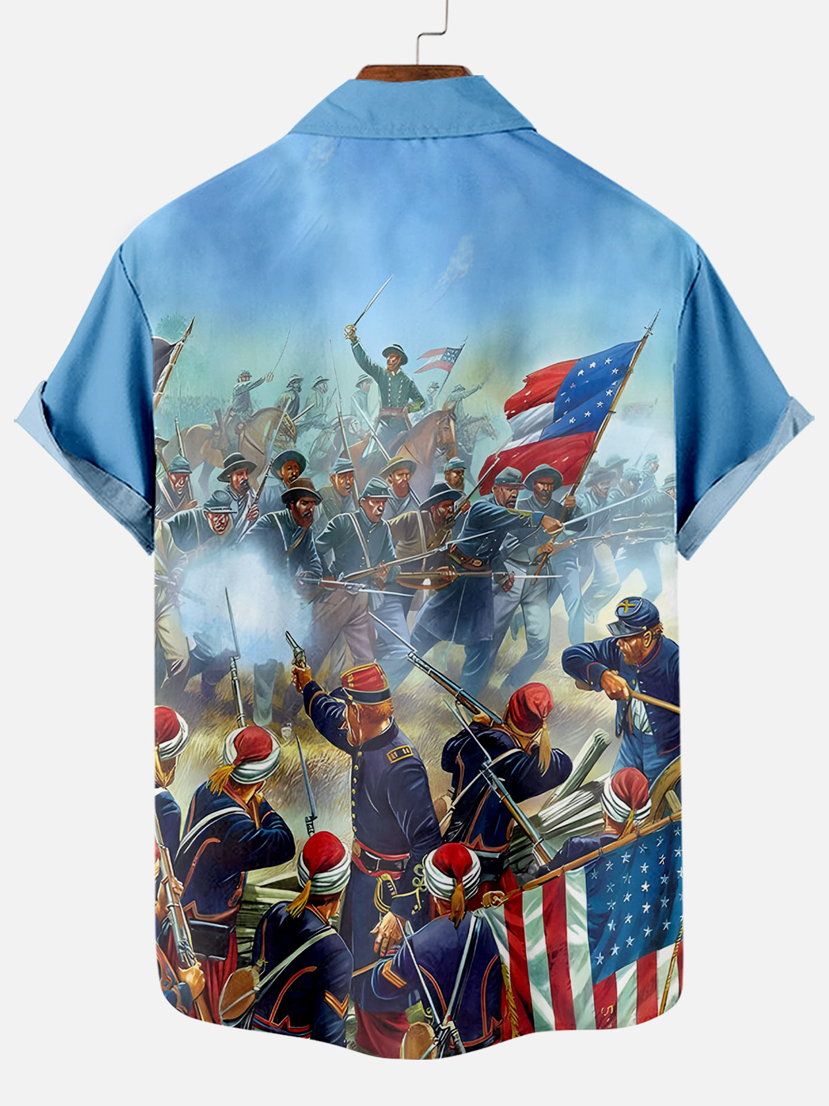 Men's illustration short sleeve shirt