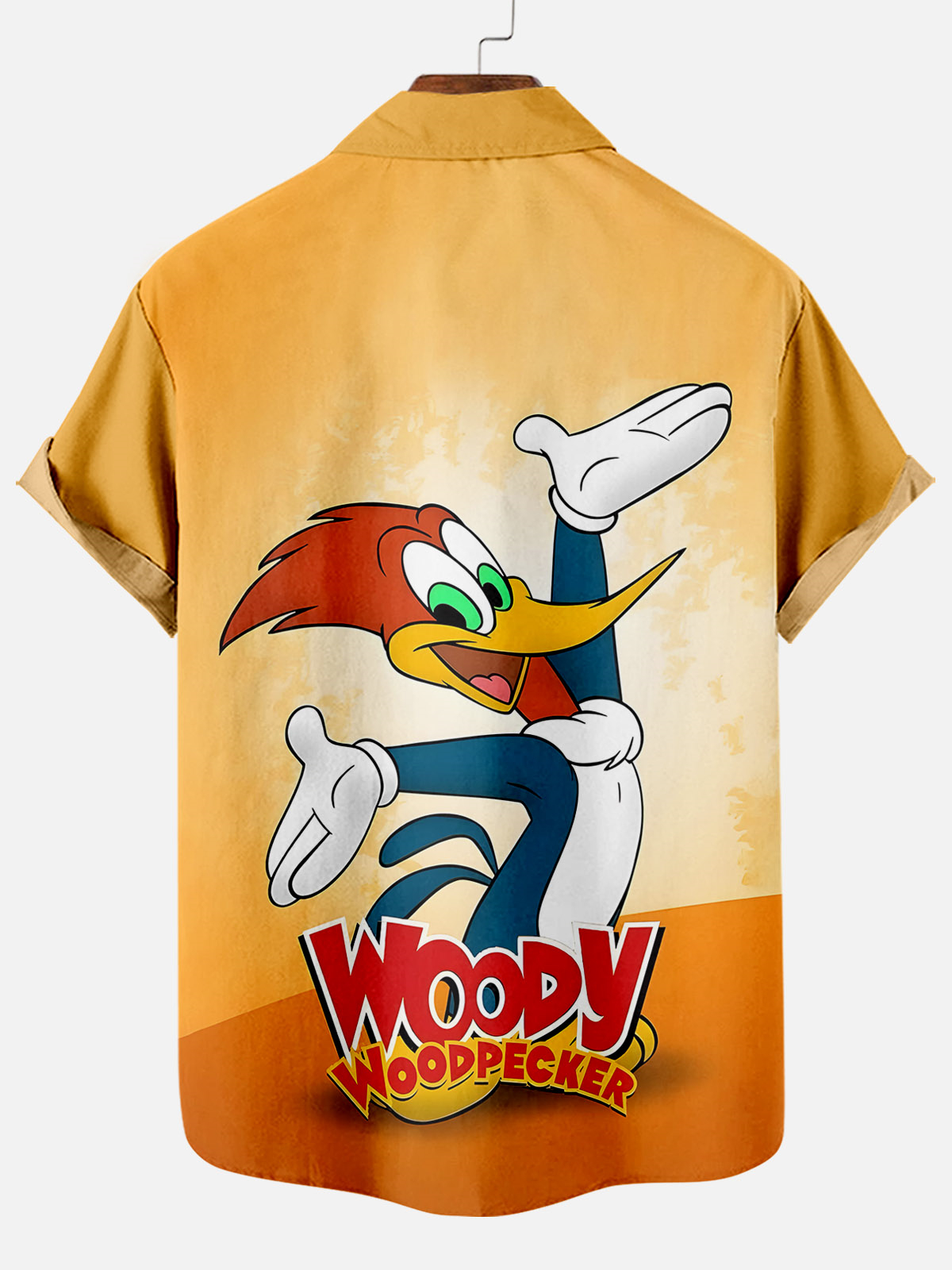 Men's Retro Cartoon Graphic Short Sleeve Shirt