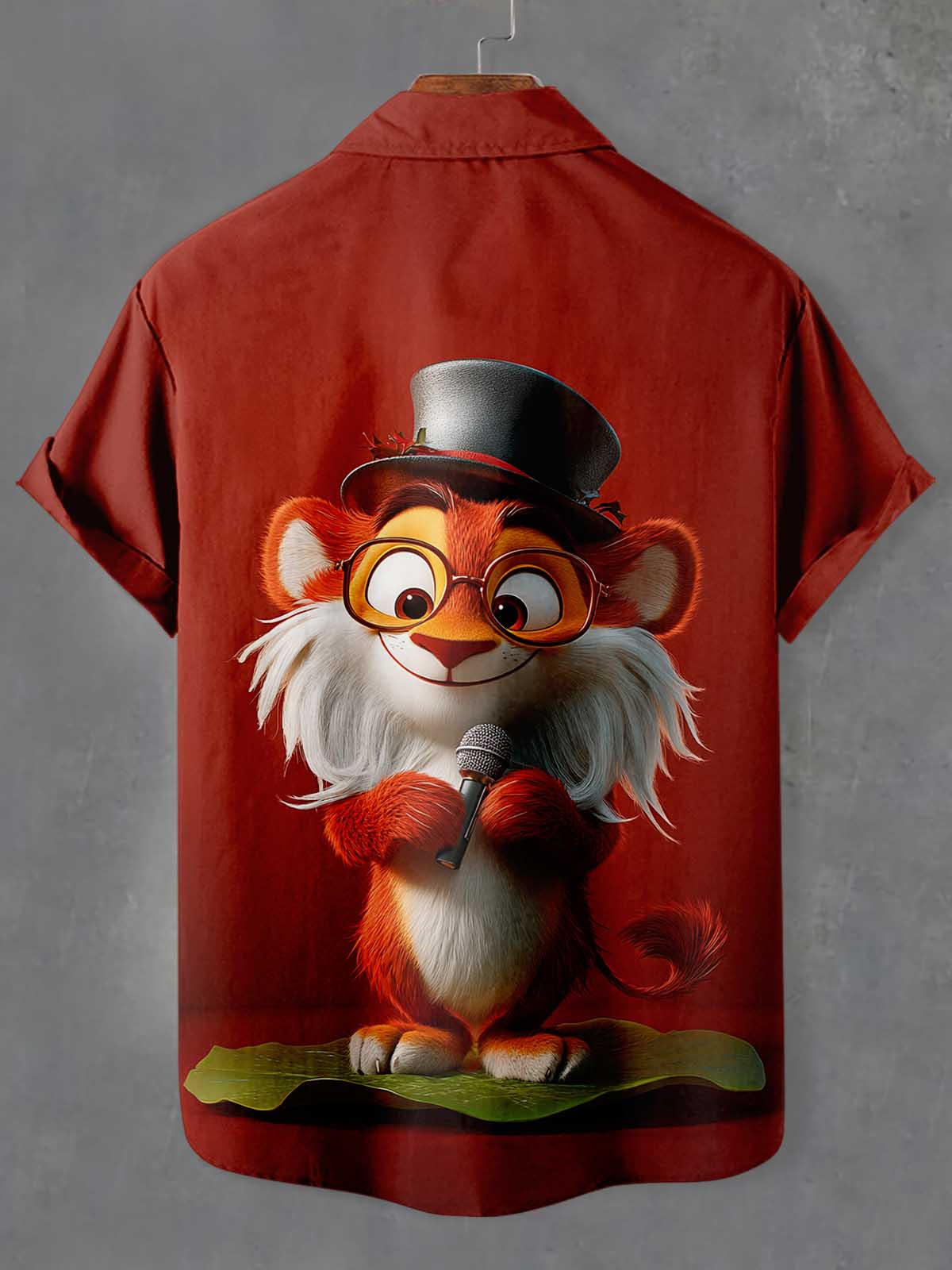 Men's Fun Animal Graphic Short Sleeve Shirt