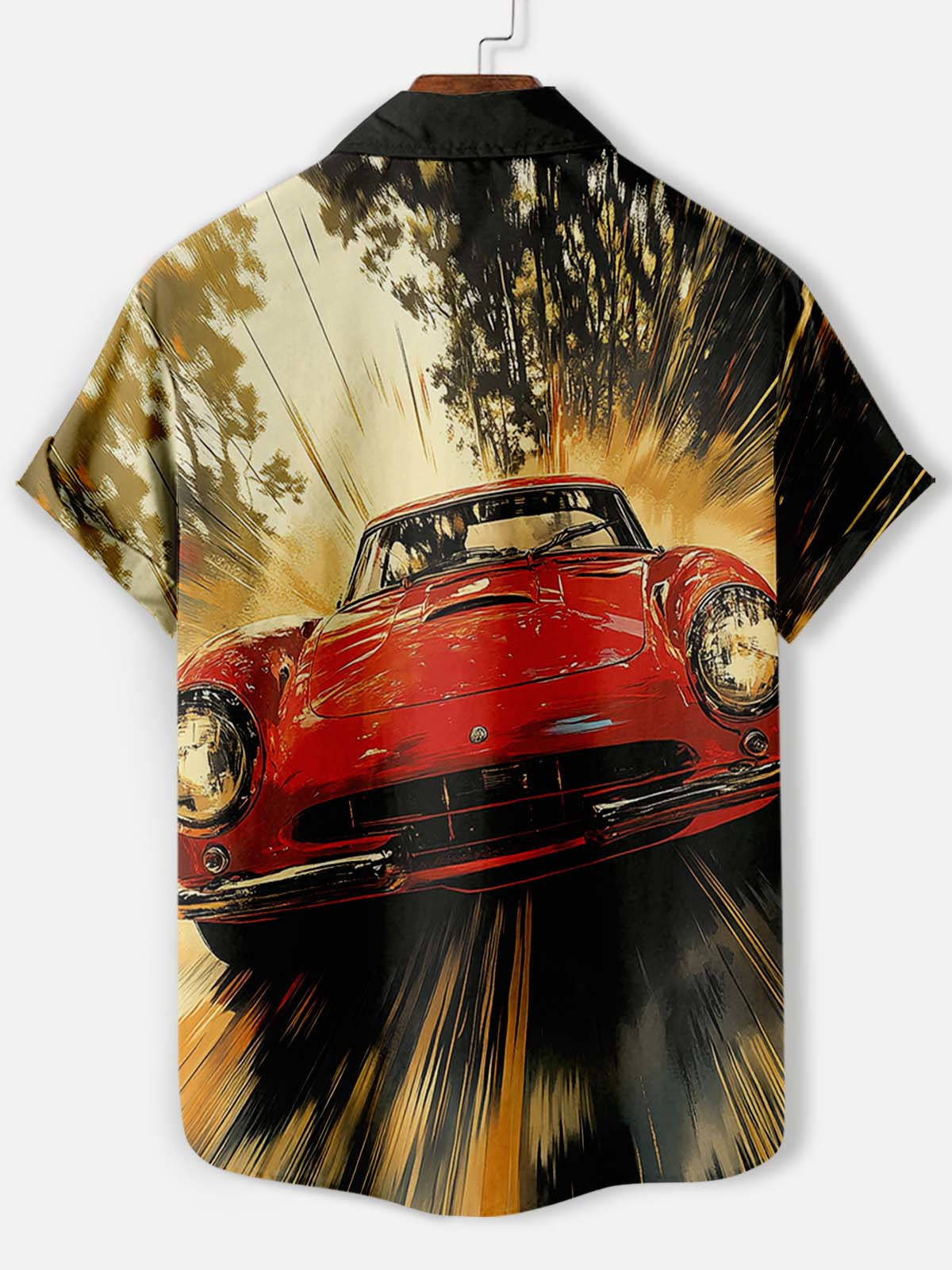 Men's Car Graphic Short Sleeve Shirt