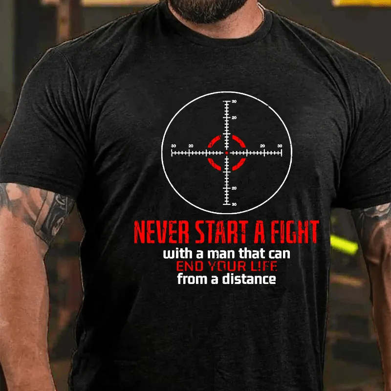 Men's Slogan Text Short Sleeve Round Neck T-Shirt