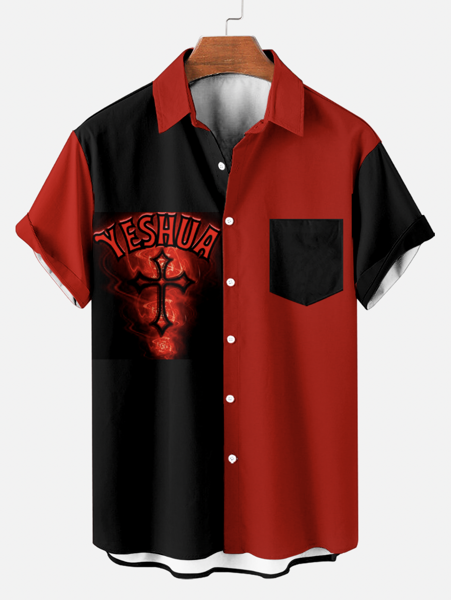 MEN'S MEMORIAL DAY FAITH PRINT SHORT SLEEVE SHIRT