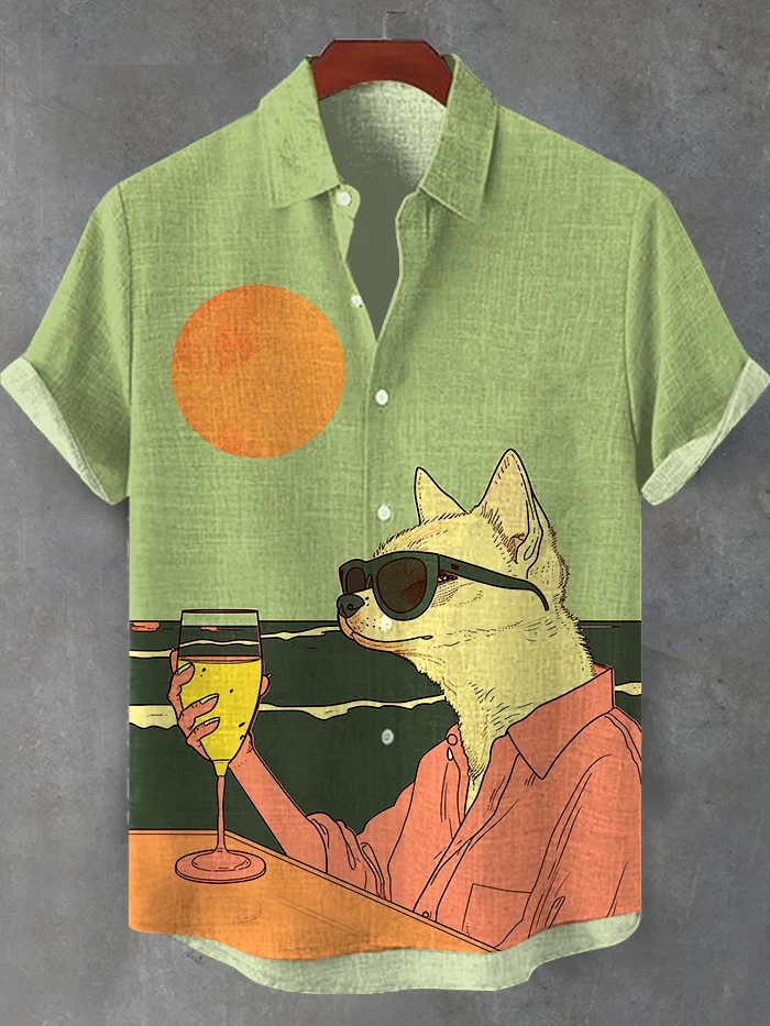 [Copy][Copy][Copy][Copy][Copy][Copy][Copy][Copy]animal graphic short sleeve shirt