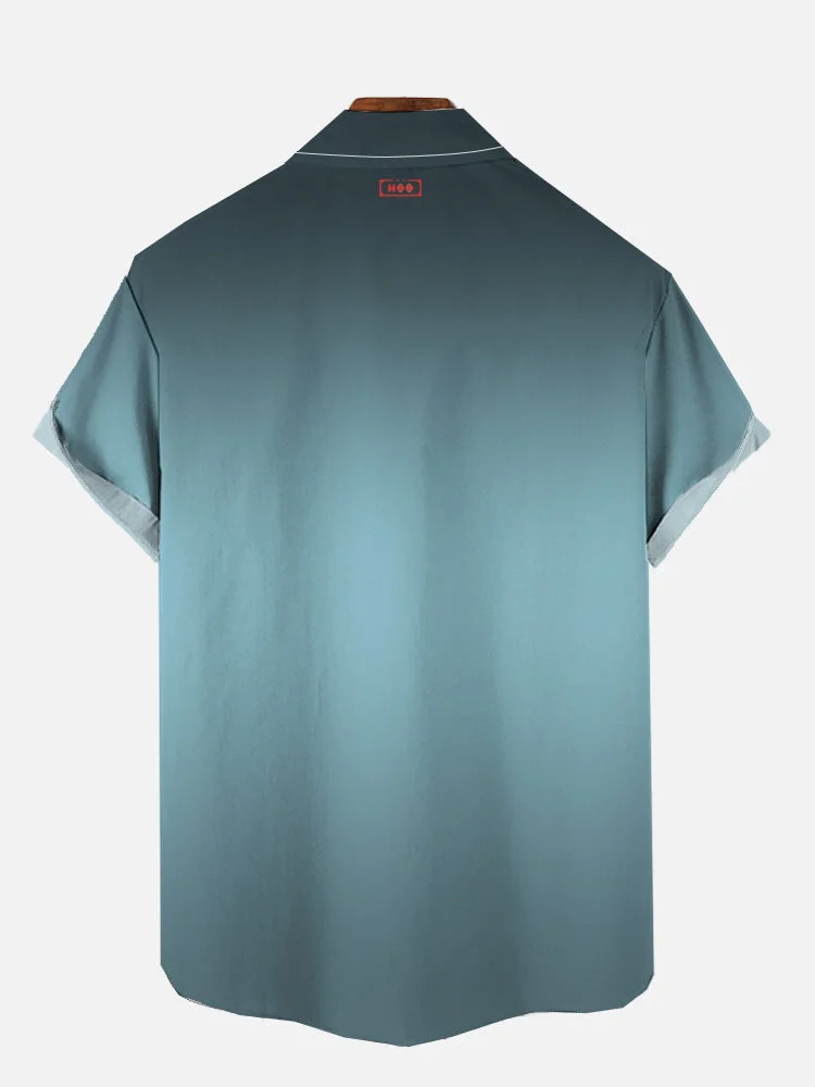 Funny Animal Print Short Sleeve Shirt