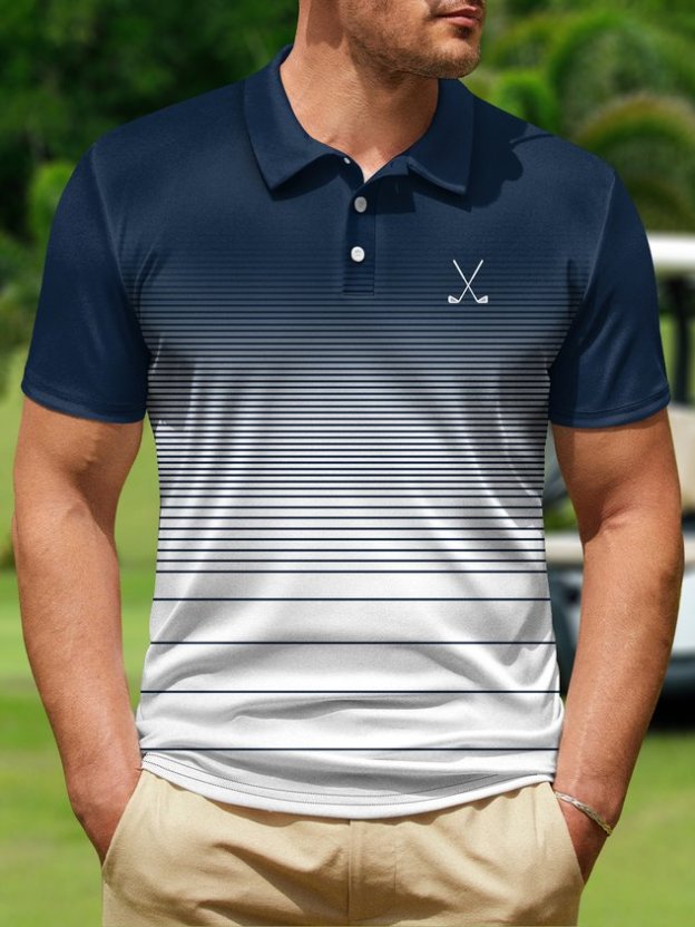 Golf Polo Simple Short Sleeve Lapel POLO Shirt