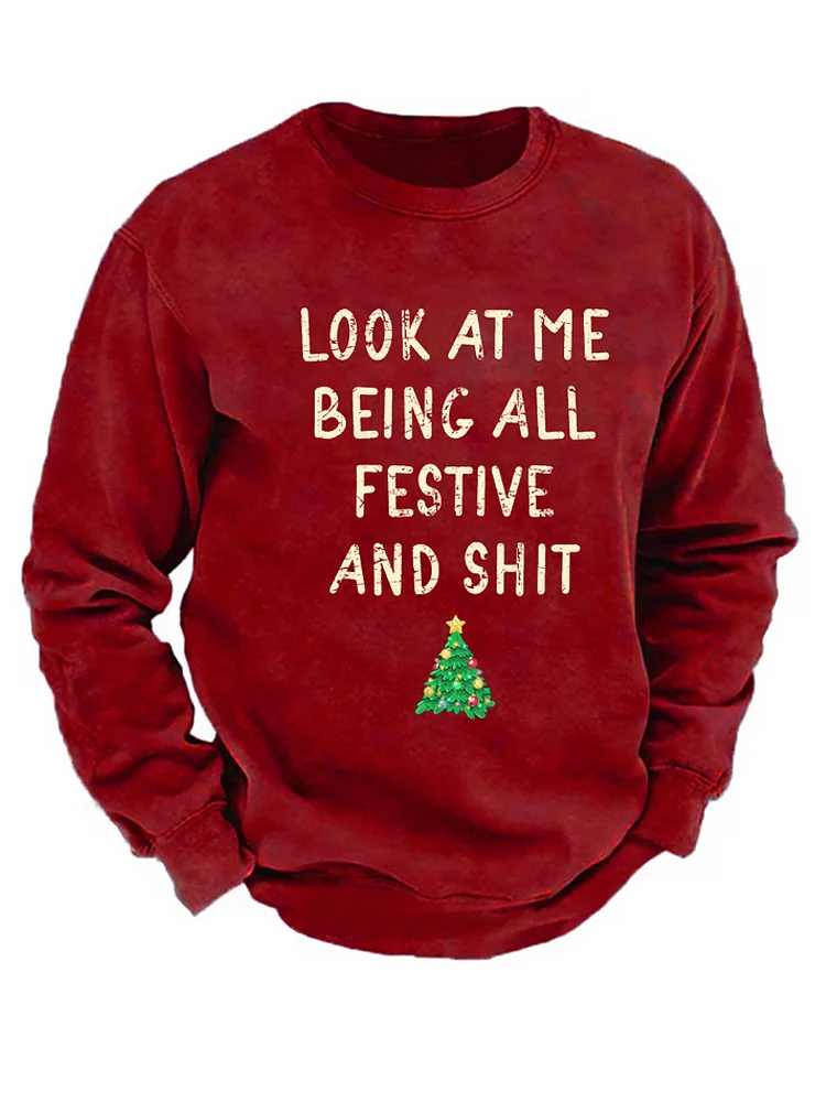 Men's Casual Art Graphic Long Sleeve Sweatshirt