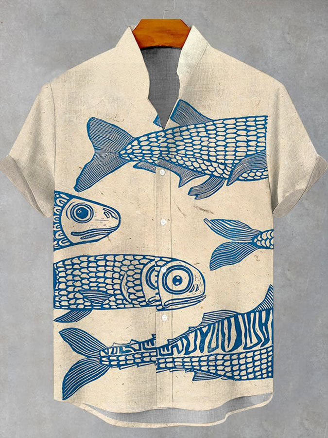 Ocean Creature Graphic Short Sleeve Shirt