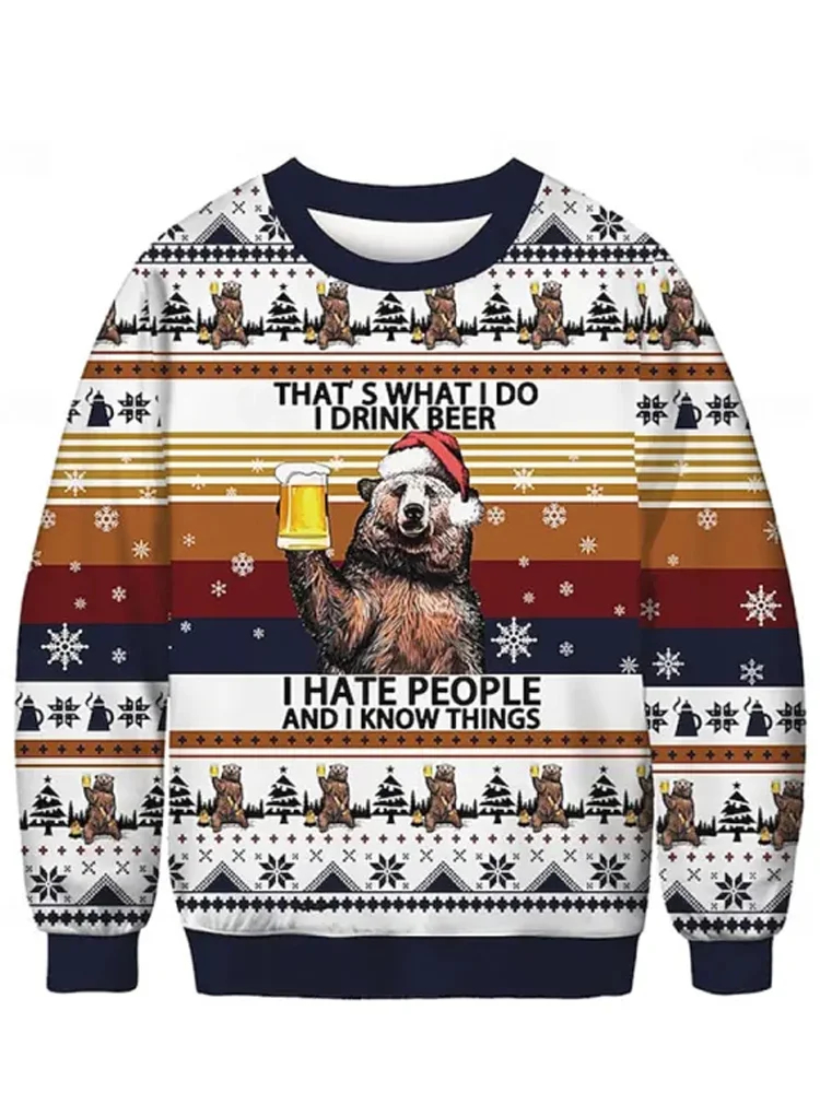 Men's Casual Art Graphic Long Sleeve Sweatshirt