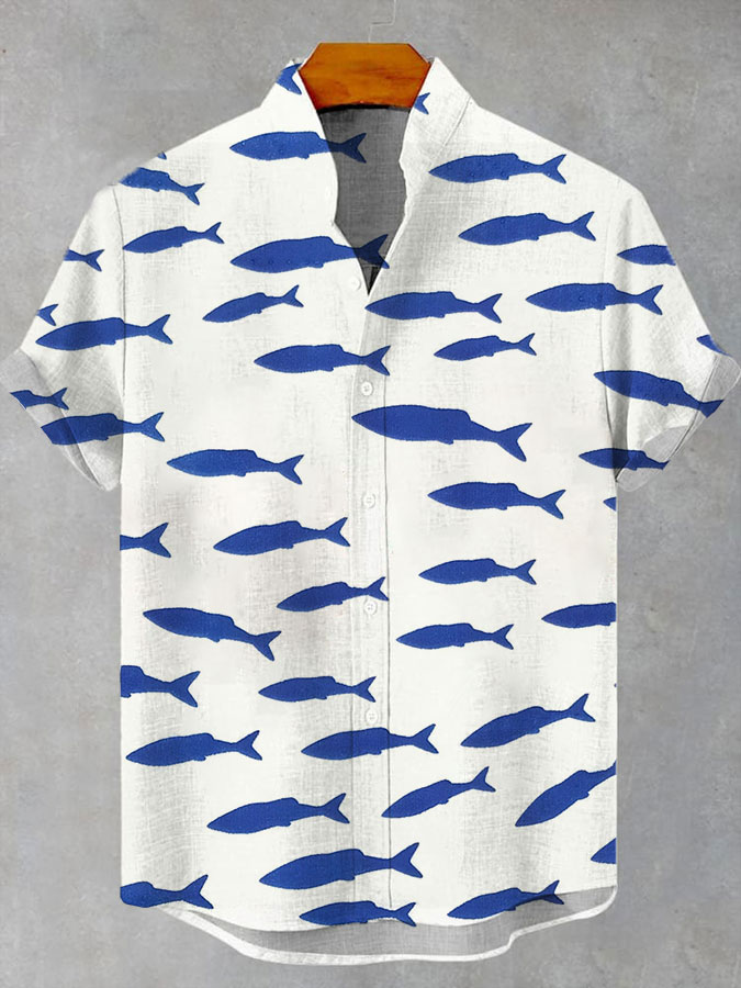 Ocean Creature Graphic Short Sleeve Shirt