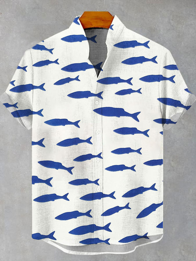 Ocean Creature Graphic Short Sleeve Shirt