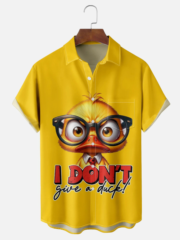 [Copy]Men's Classic Movie Godfather Animal Fun Graphic Short Sleeve Shirt