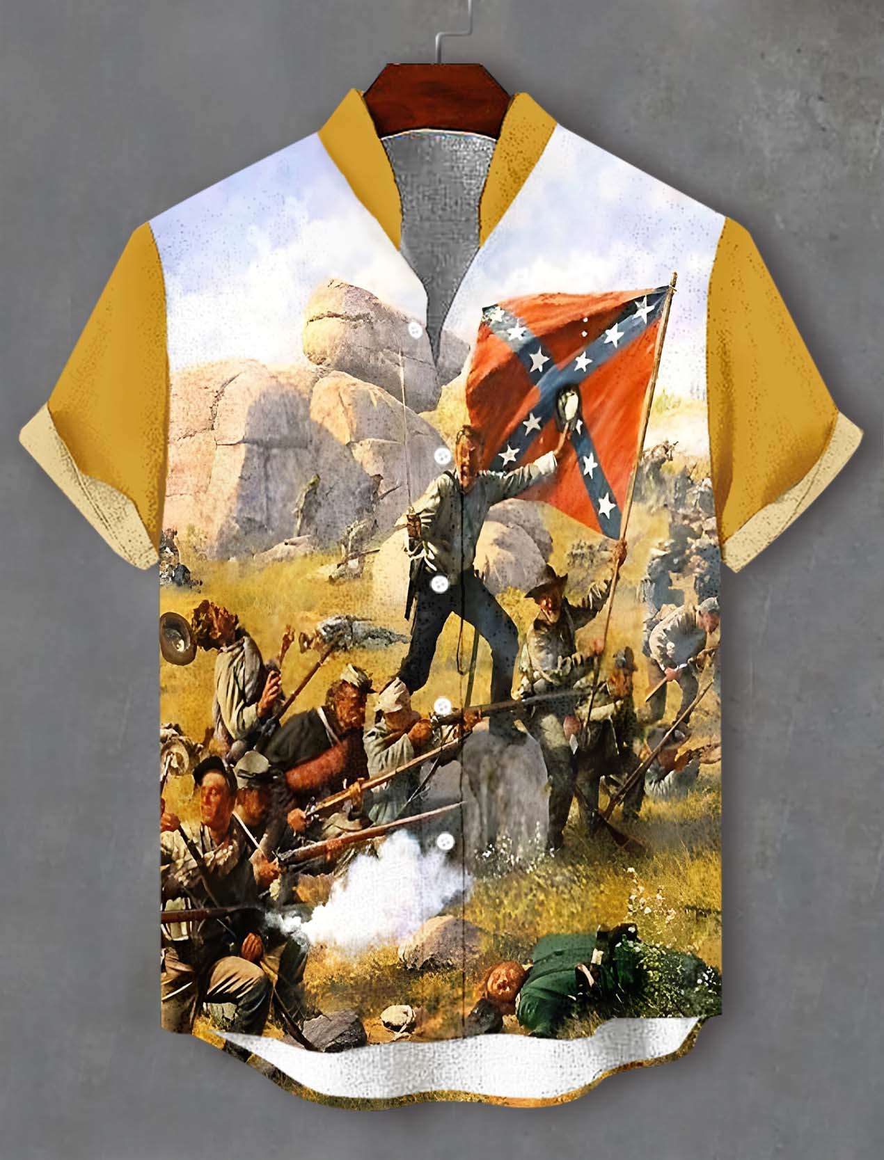 Men's Battle of Gettysburg Illustration short sleeve shirt