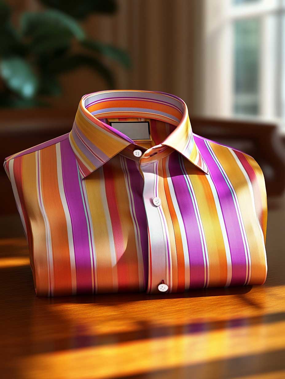 Men's Business Casual Button-Down Shirt