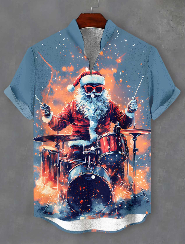 Men's Christmas Graphic Short Sleeve Shirt