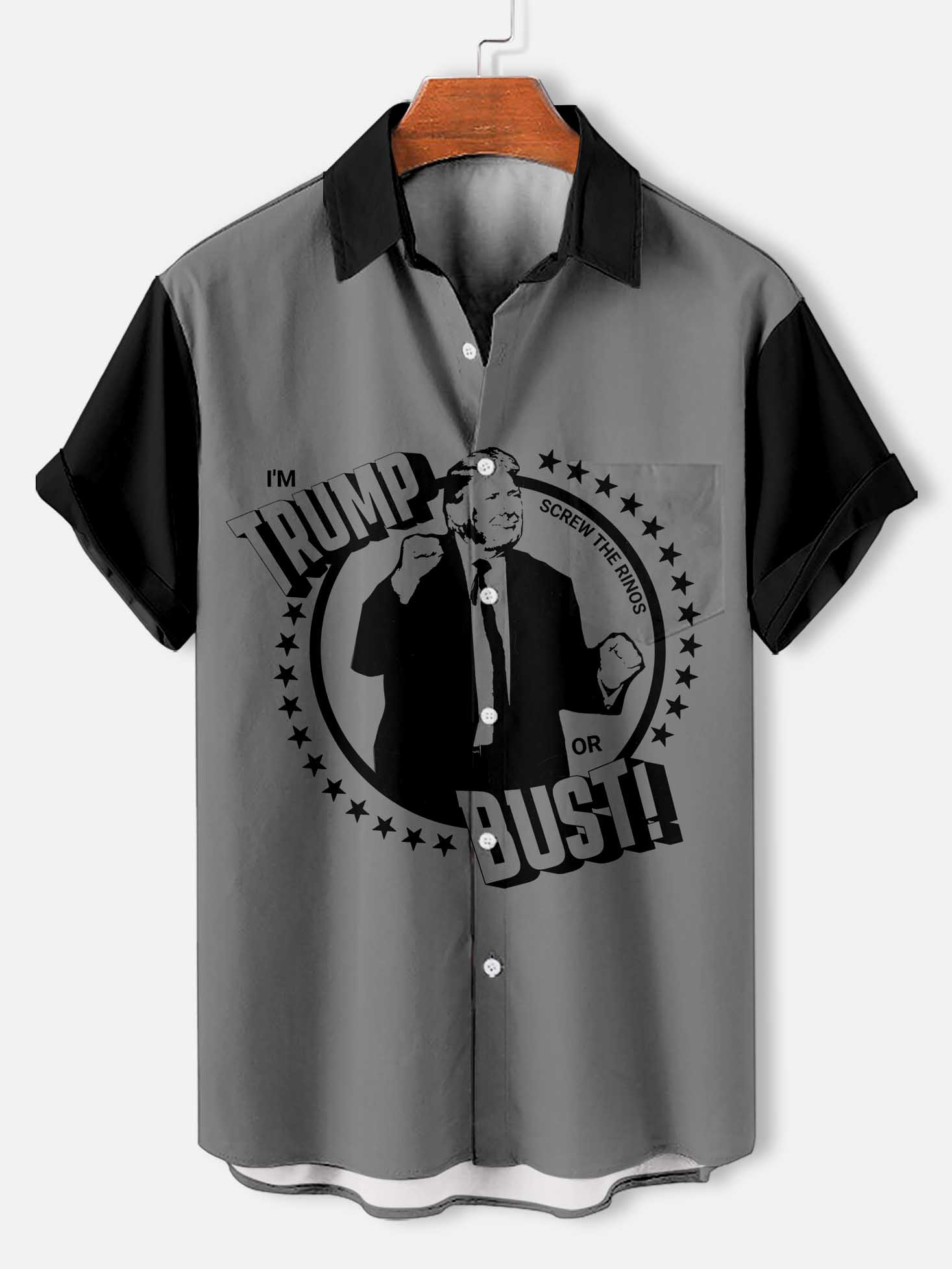 Men's Fun Cartoon Graphic Short Sleeve Shirt