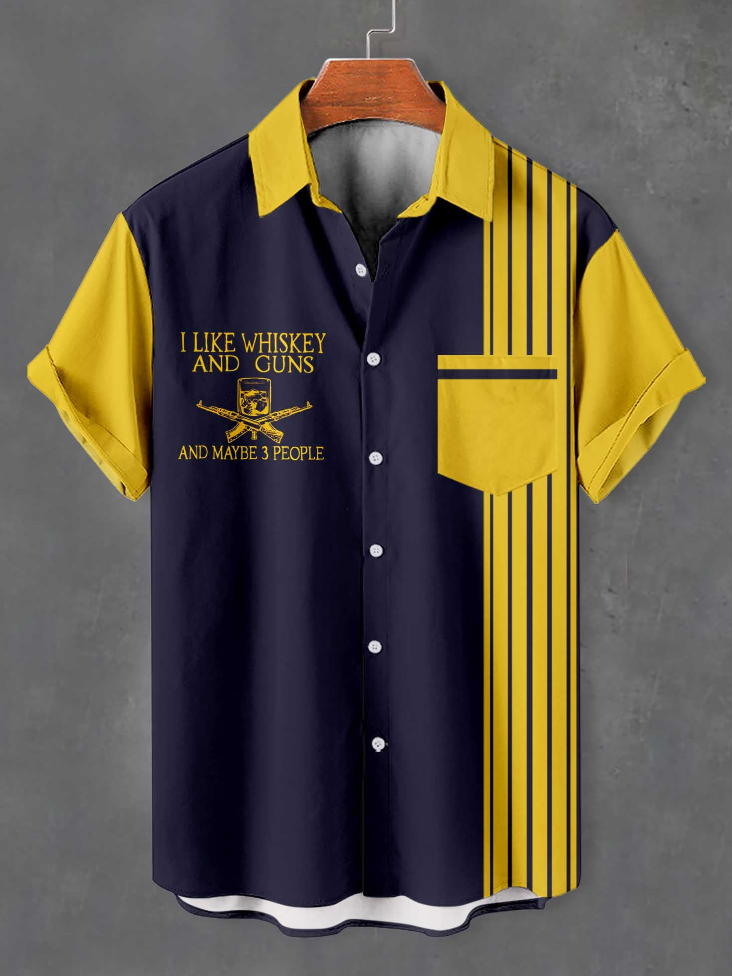 Men's Slogan Short Sleeve Shirt